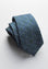 Cravatta verde gocce blu seta-cotone