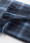 Sciarpa blu-azzurro tartan frange
