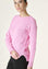 Girocollo rosa lana-cashmere asimmetrico
