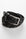 Angelico - Cintura nera pelle ed elastico intrecciato - 1