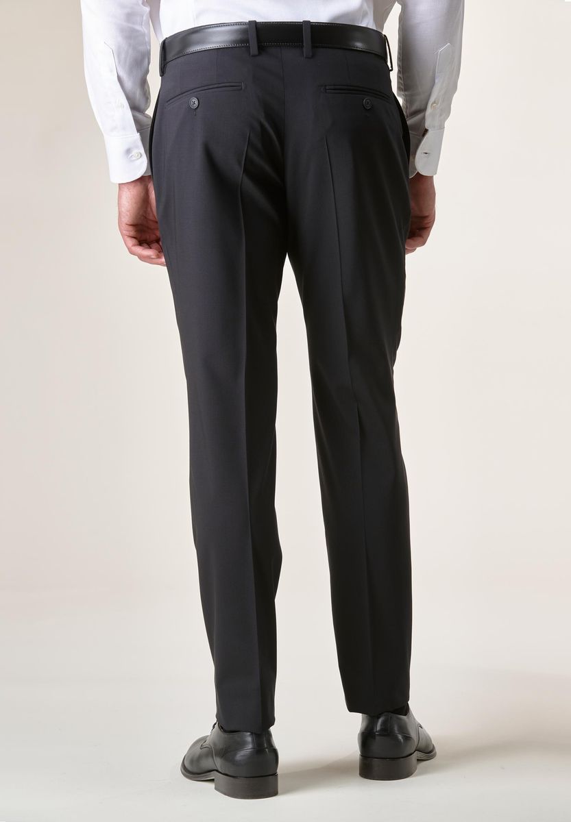 Angelico - Pantalone nero lana stretch custom - 3