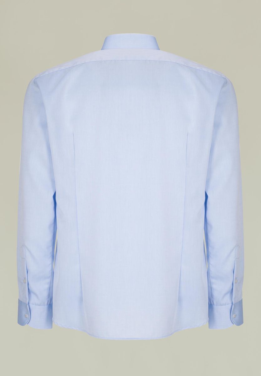 Angelico - Camicia azzurra cotone NO-STIRO slim - 3