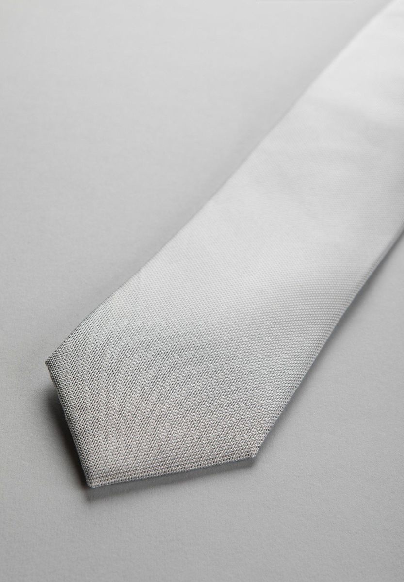 Cravatta perla seta microarmatura