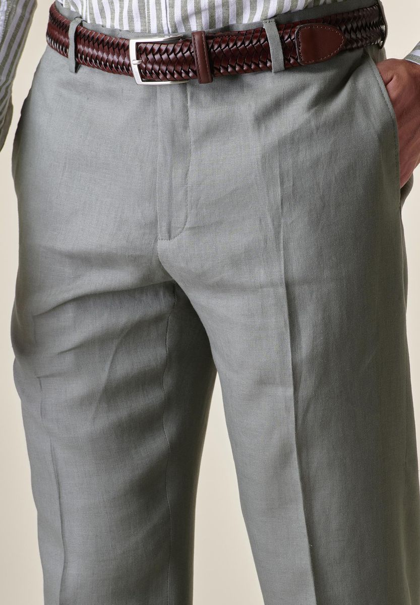Angelico - Pantalone lino salvia custom - 2