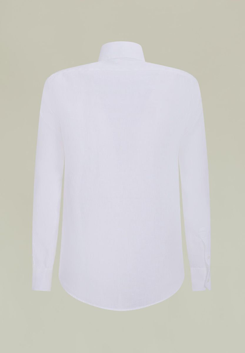 Angelico - Camicia bianca 100 lino custom - 3