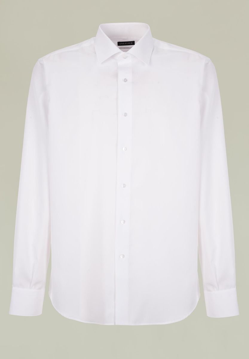 Camicia bianca cotone NO-STIRO slim