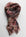 Pashmina rossa fantasia kashmire lana
